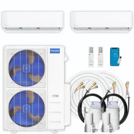 MRCOOL DIY 5th Gen Multi-Zone 2-Zone 48,000 BTU 22 SEER2 (12K + 36K) Ductless Mini-Split Air Conditioner and Heat Pump