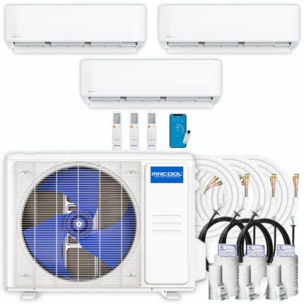 MRCOOL DIY 5th Gen Multi-Zone 3-Zone 36,000 BTU 23 SEER2 (9K + 18K + 18K) Ductless Mini-Split Air Conditioner and Heat Pump