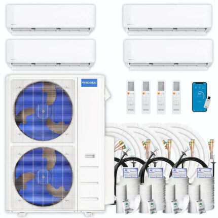 MRCOOL DIY 5th Gen Multi-Zone 4-Zone 55,000 BTU 22 SEER2 (9K + 9K + 12K + 24K) Ductless Mini-Split Air Conditioner and Heat Pump