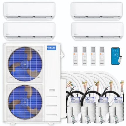 MRCOOL DIY 5th Gen Multi-Zone 4-Zone 48,000 BTU 22 SEER2 (6K + 6K + 6K + 6K) Ductless Mini-Split Air Conditioner and Heat Pump