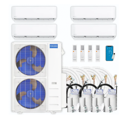 MRCOOL DIY 5th Gen Multi-Zone 4-Zone 36,000 BTU 23 SEER2 (9K + 9K + 9K + 9K) Ductless Mini-Split Air Conditioner and Heat Pump